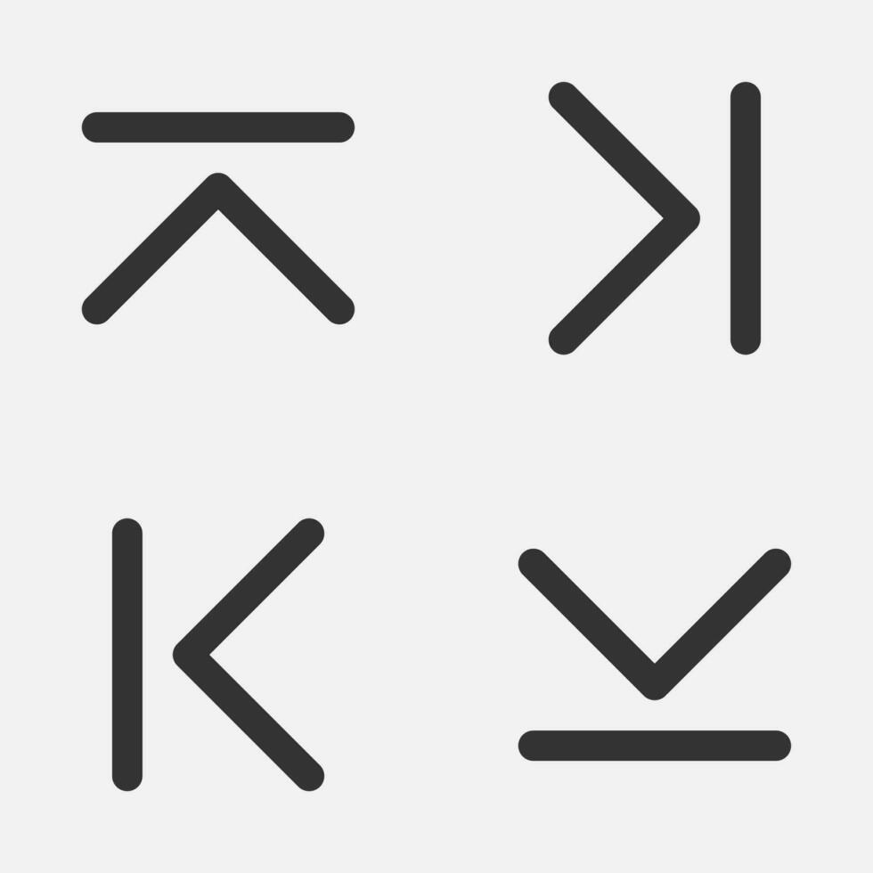 arrow next previous left right icon. vector
