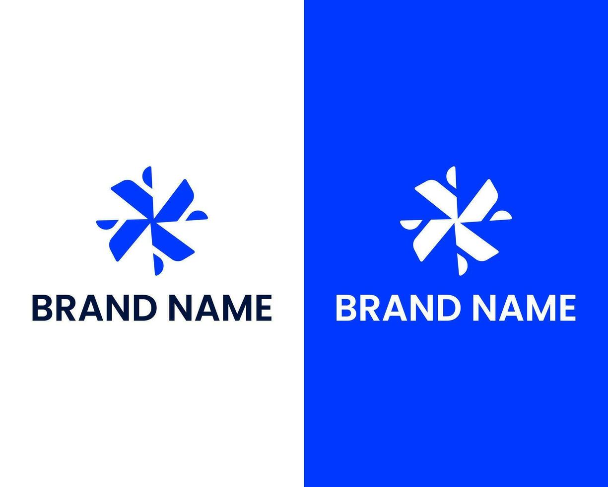Abstract letter x logo design vector icon