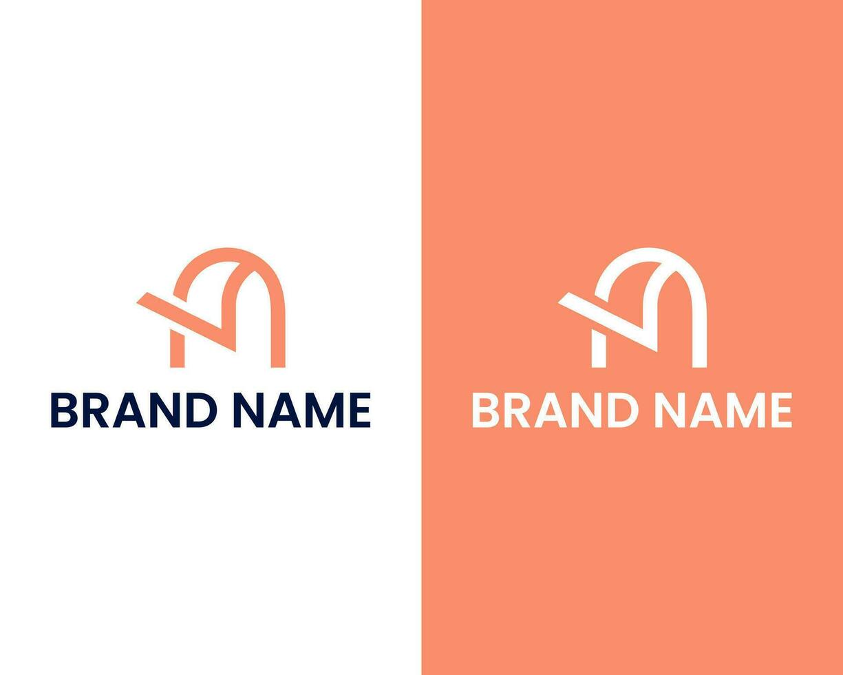 Minimalist letter MV premium logo design vector