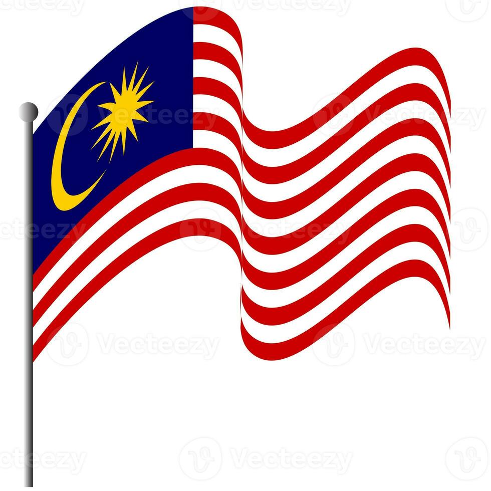 The flag of Malaysia. Malaysian flag. Bendera Malaysia. photo