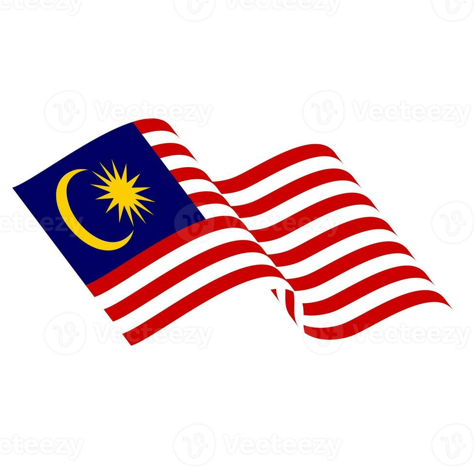 The flag of Malaysia. Malaysian flag. Bendera Malaysia. photo