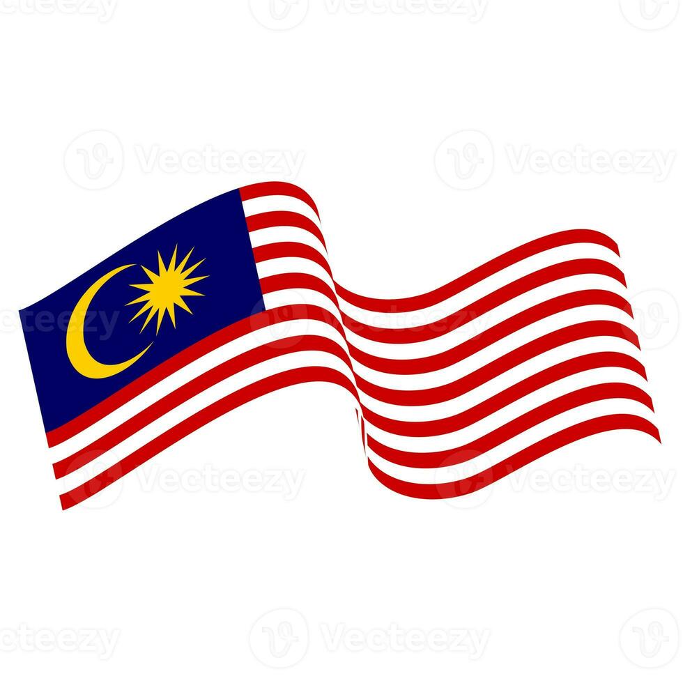 The flag of Malaysia. Malaysian flag. Bendera Malaysia. photo