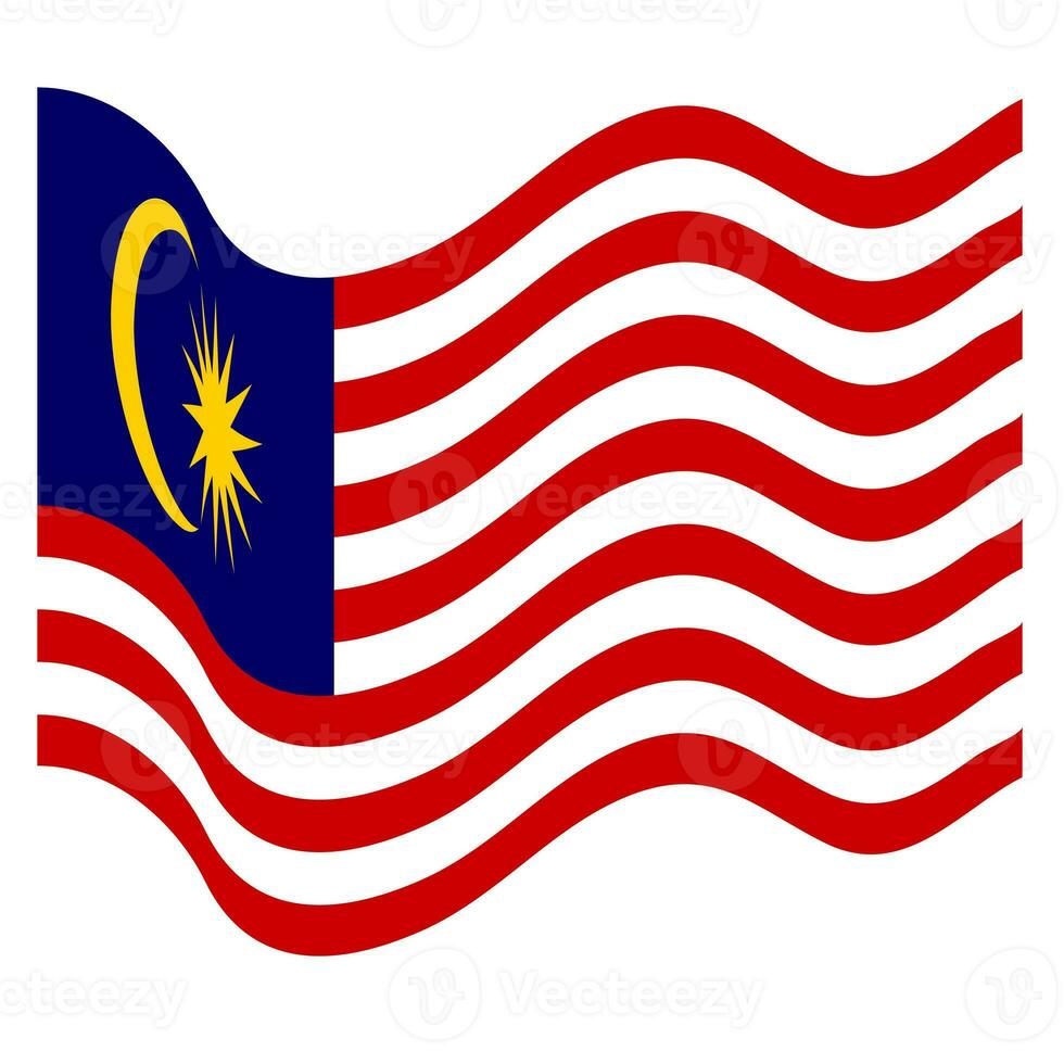 The flag of Malaysia. Malaysian flag. Bendera Malaysia. photo