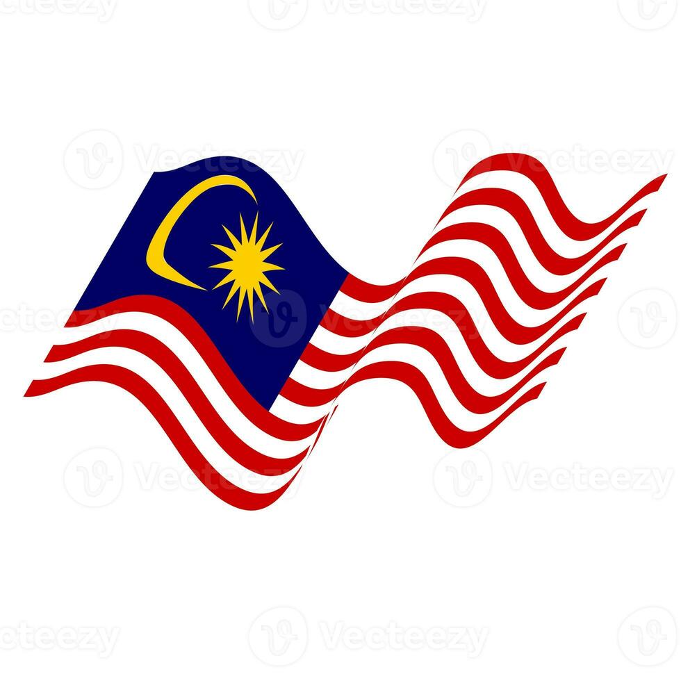 The flag of Malaysia. Malaysian flag. Bendera Malaysia. photo