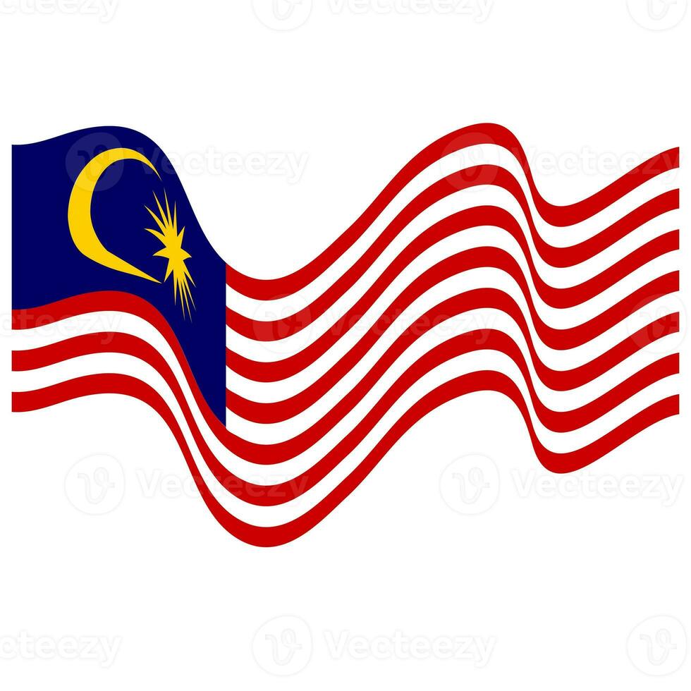 The flag of Malaysia. Malaysian flag. Bendera Malaysia. photo