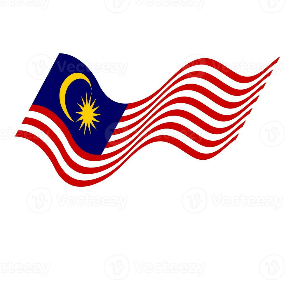 The flag of Malaysia. Malaysian flag. Bendera Malaysia. photo