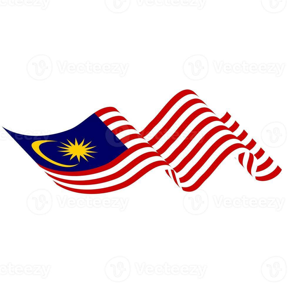 The flag of Malaysia. Malaysian flag. Bendera Malaysia. photo