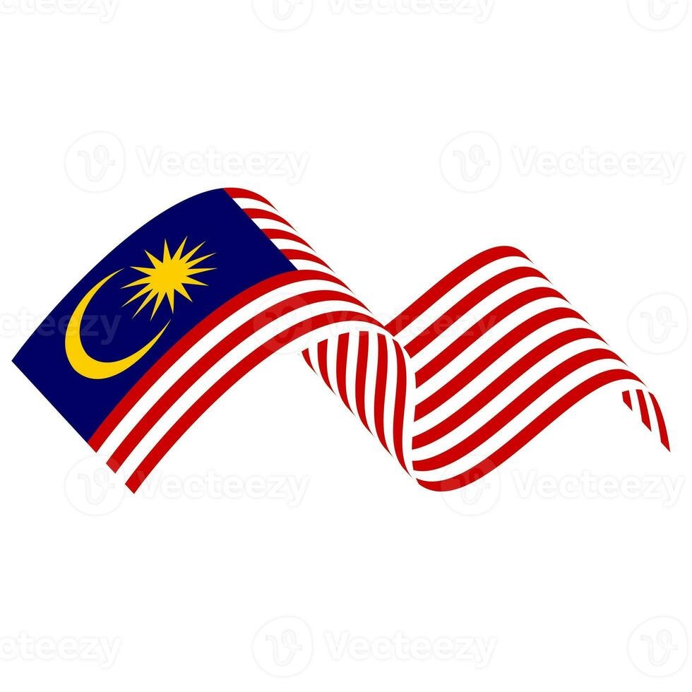 The flag of Malaysia. Malaysian flag. Bendera Malaysia. photo