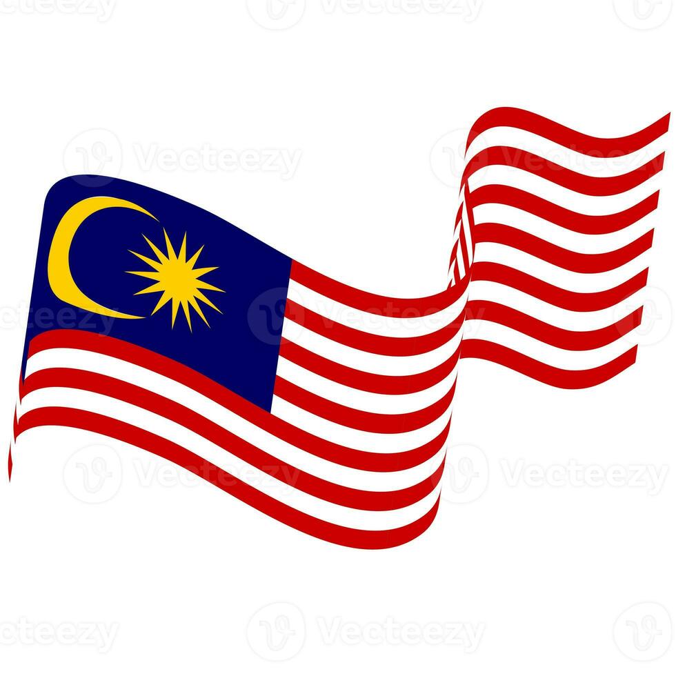 The flag of Malaysia. Malaysian flag. Bendera Malaysia. photo