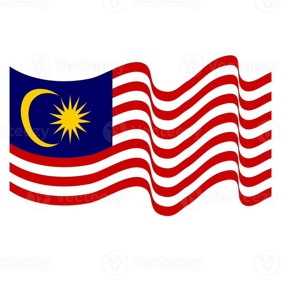 The flag of Malaysia. Malaysian flag. Bendera Malaysia. photo