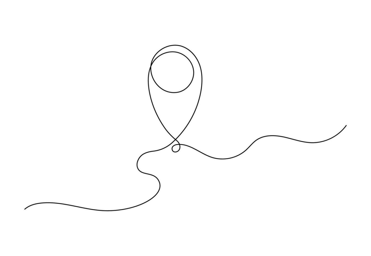 Continuous one line illustration seamless travel route map with GPS marker. Pin road icon delivery journey marker outline sketch. Business out tourism navigation road marker. Vector illustration.