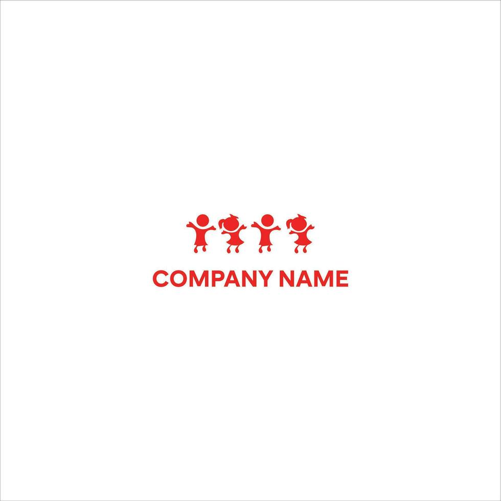 Kids Play logo vector, Children logo designs template, design concept, logo, logotype element for template vector