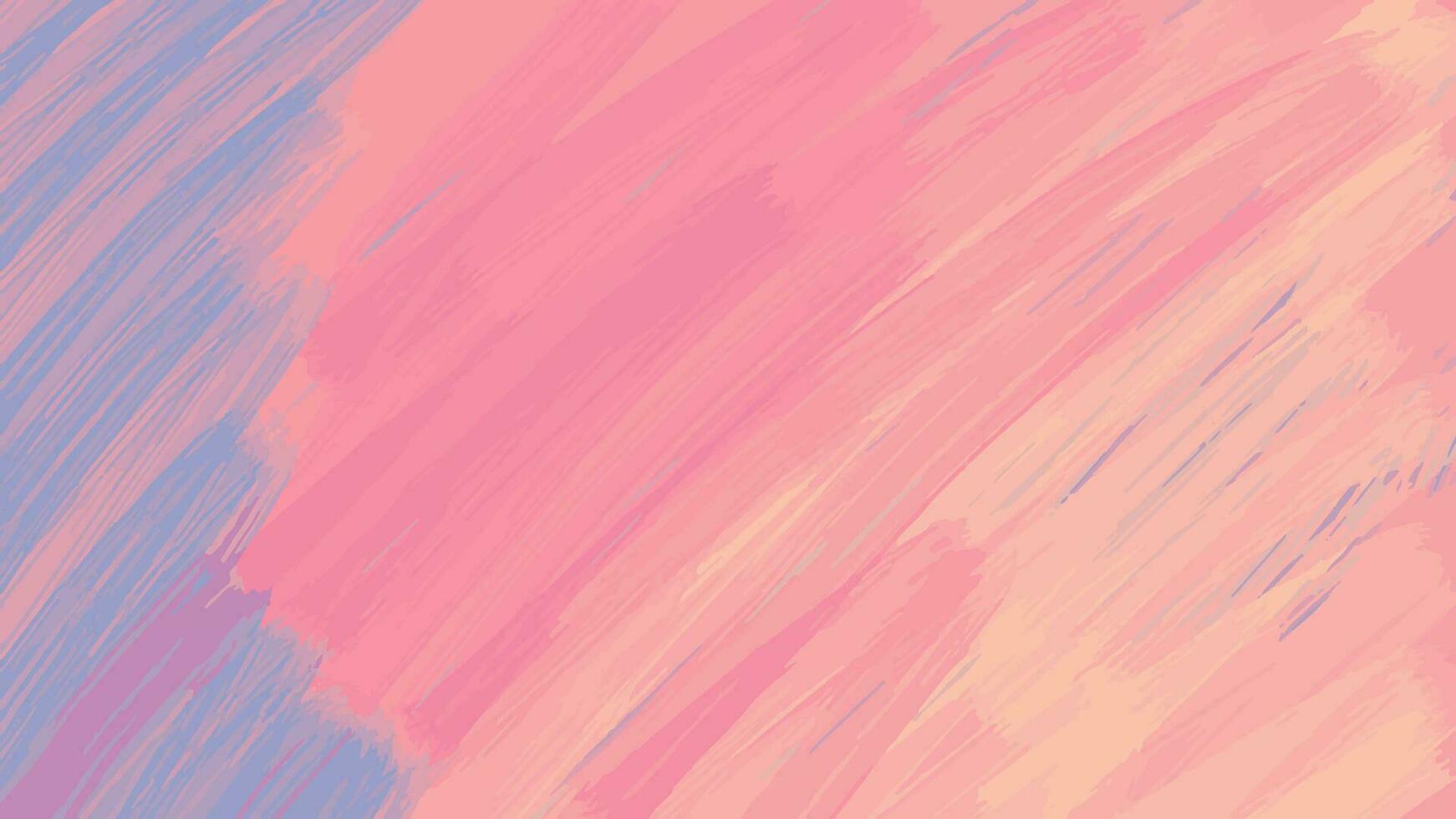 Coral red yellow blue abstract background. Strokes of paint, colors smoothly flow into each other. Vector. Texture background for postcard, design, print, greeting, brochure, poster vector