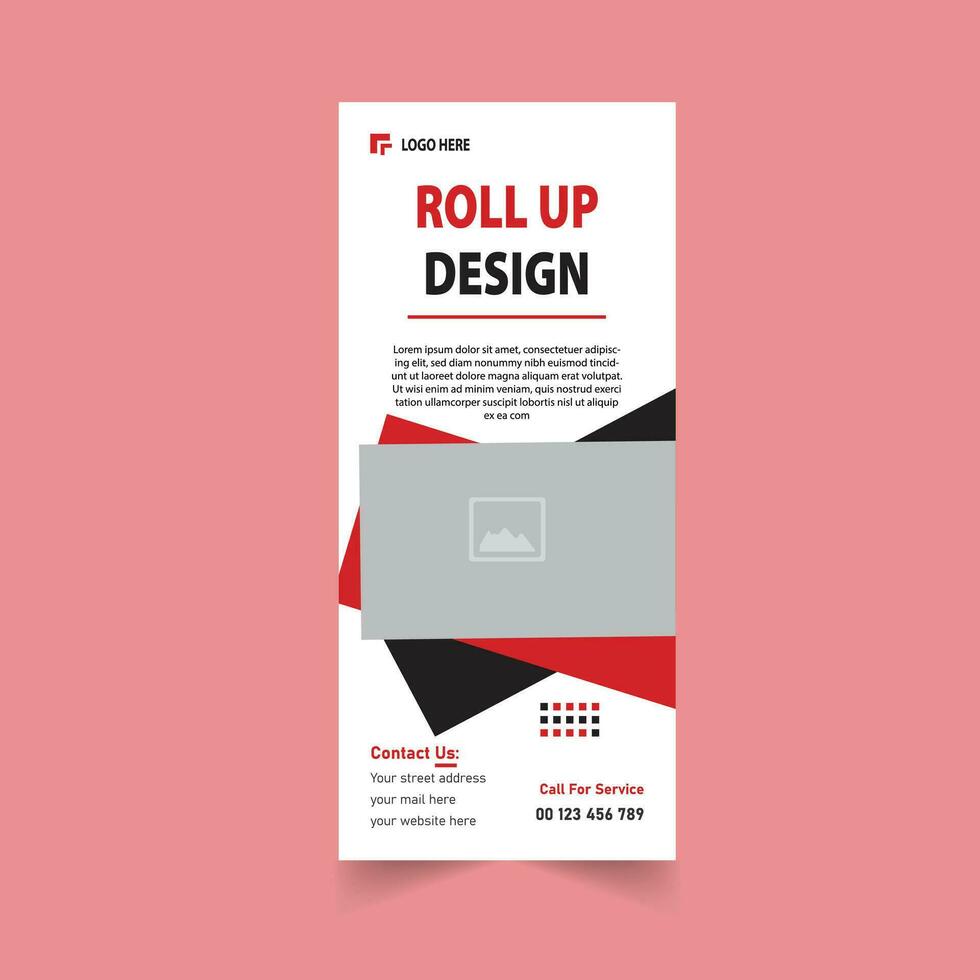 Fashion Roll Up Banner Design vector