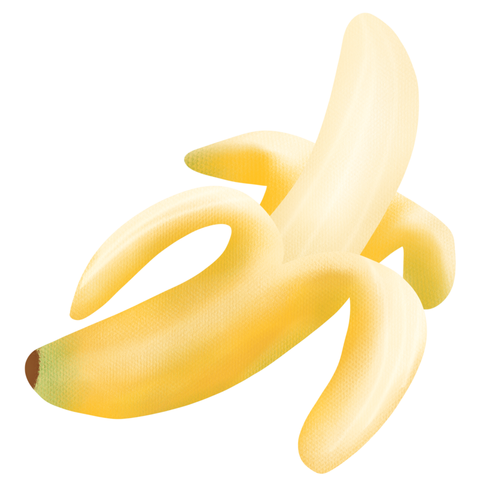 Hand gezeichnet süß Kunst Banane Obst png