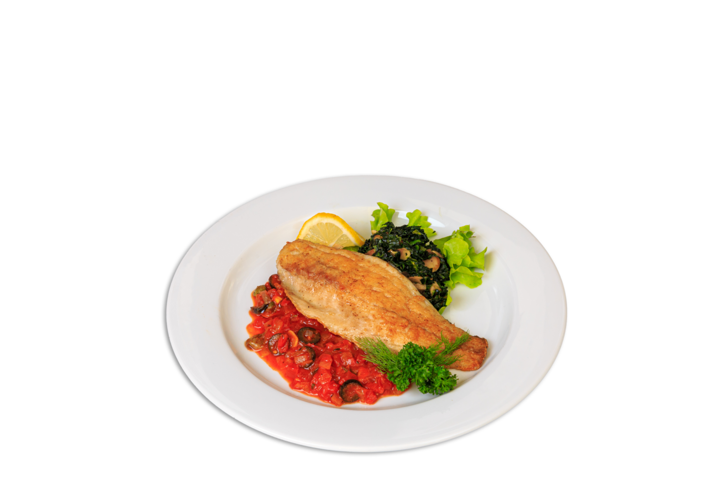 Panfried sea bass with vegetable 28192038 PNG