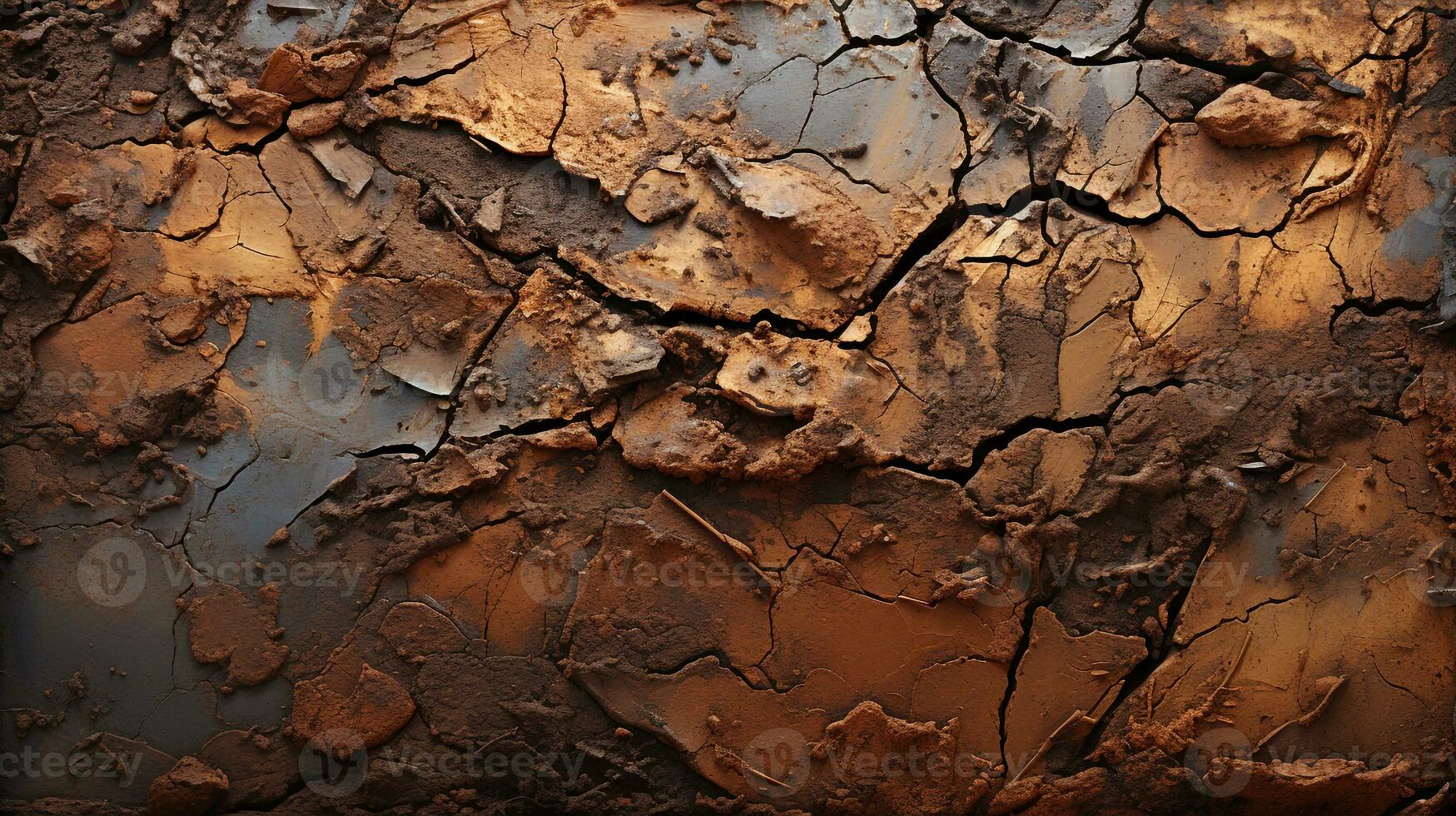 Mud texture background ai photo