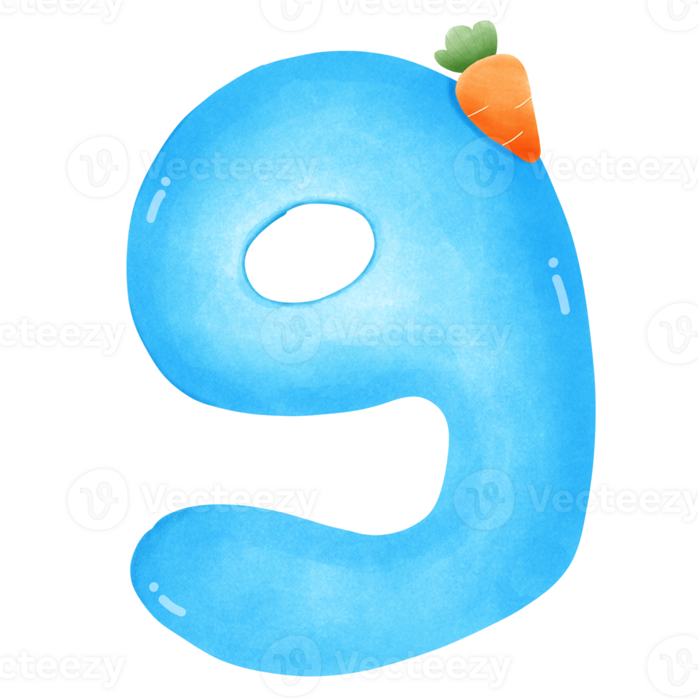 number with carrot png