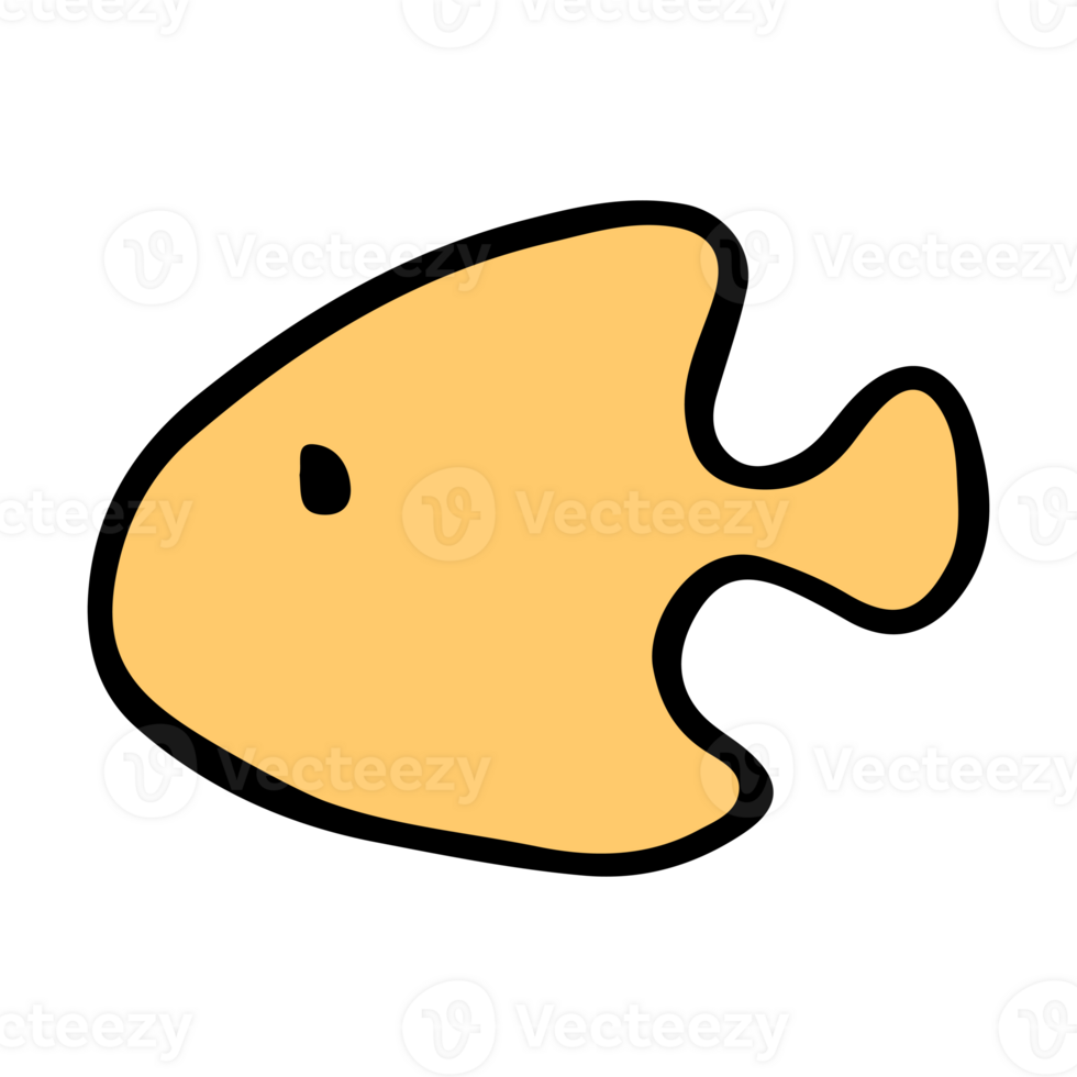 Yellow fish icon png