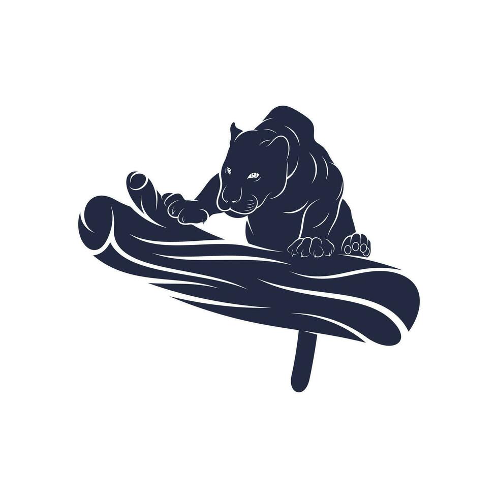 Panther vector illustration design. Panther logo design Template.