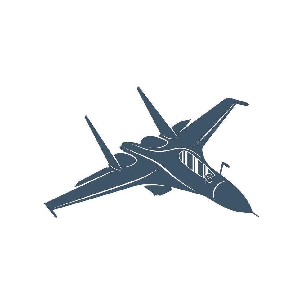 militar aeronave vector ilustración diseño. combatiente chorros logo diseño modelo.