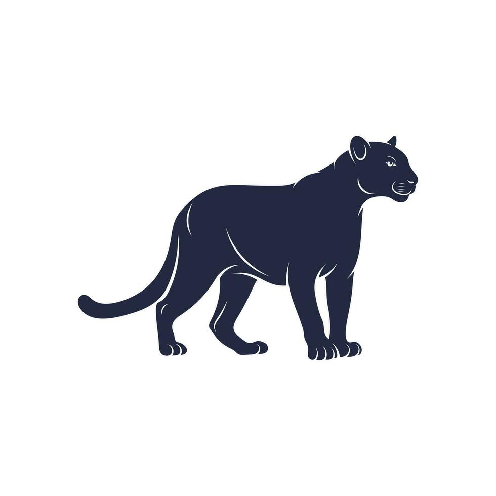 Panther vector illustration design. Panther logo design Template.