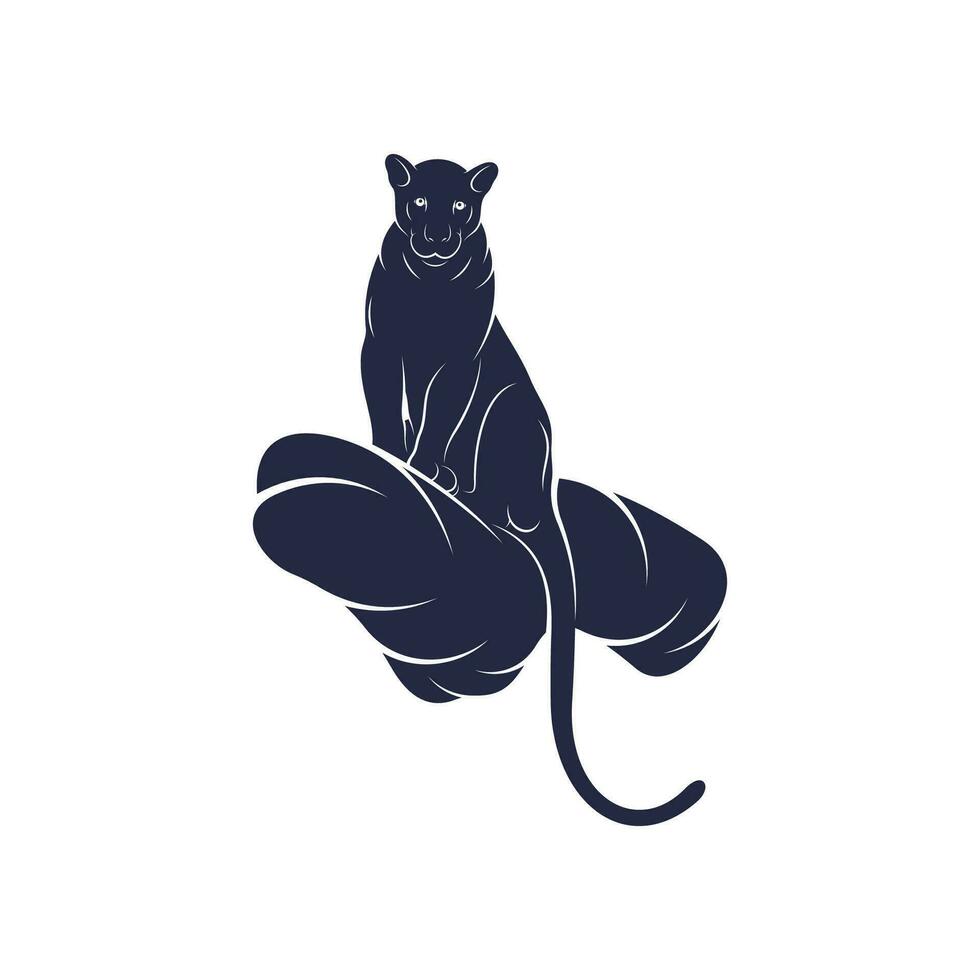 Panther vector illustration design. Panther logo design Template.