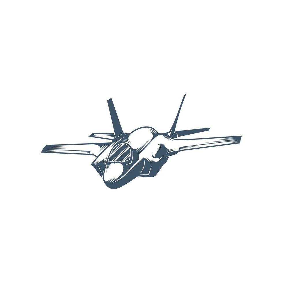 Military aircraft vector illustration design. Fighter Jets logo design Template.