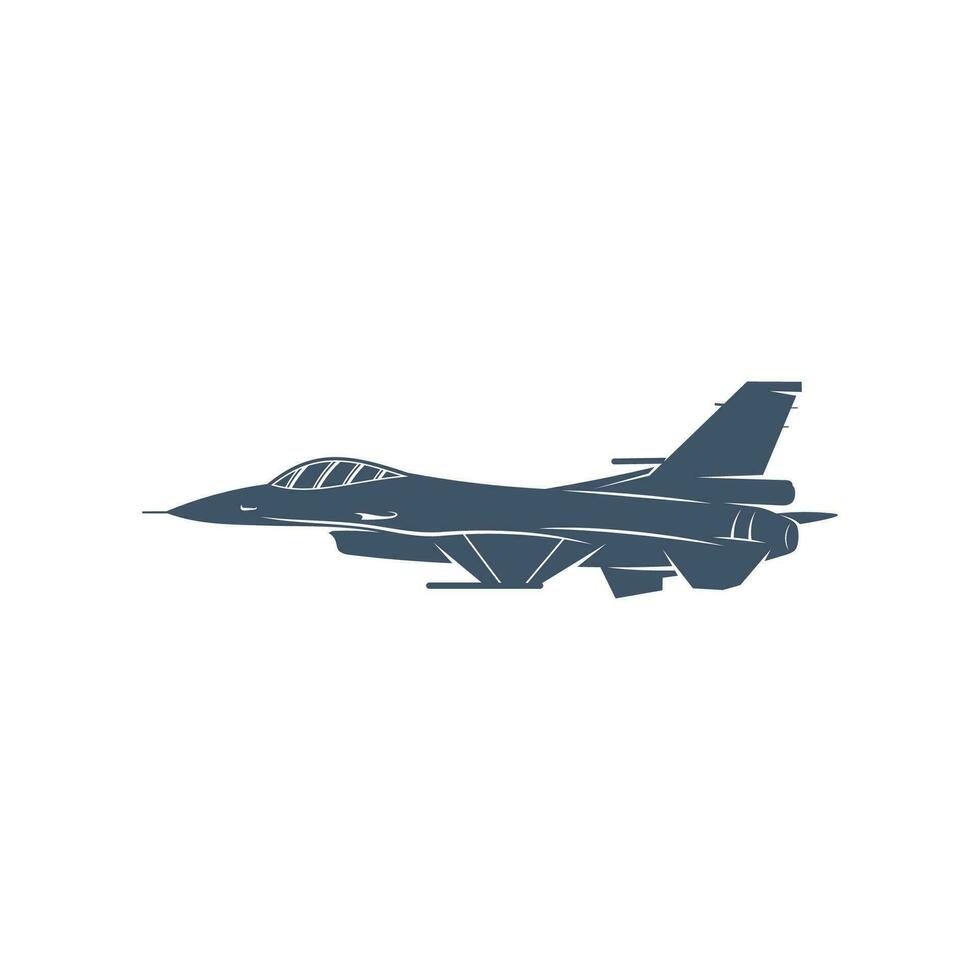 militar aeronave vector ilustración diseño. combatiente chorros logo diseño modelo.