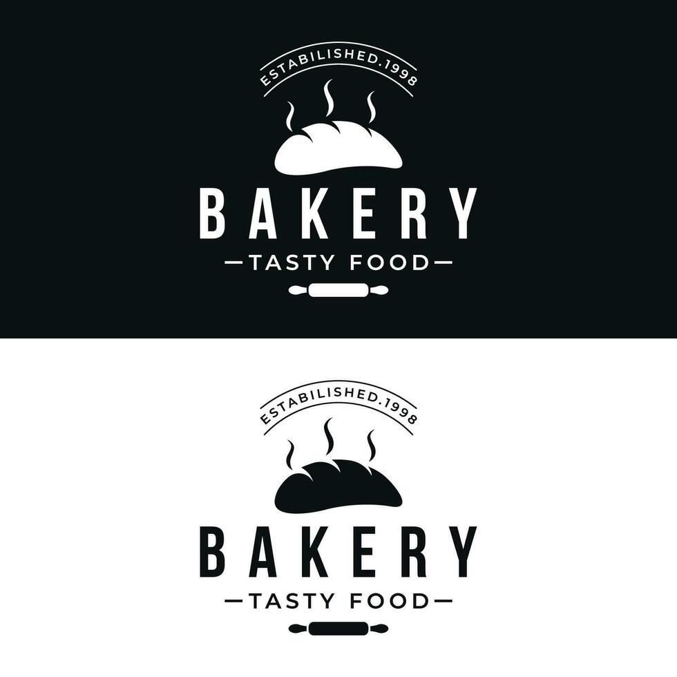 Delicious and tasty organic Fresh Baked Bakery Shop Logo design retro vintage.Logo for bakery shop, label or badge, business. vector