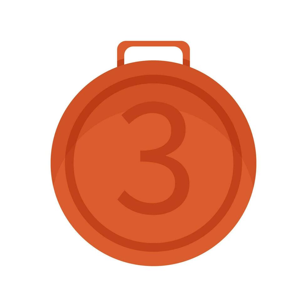 Bronze minimalist medal third place 28192846 Vector Art at Vecteezy