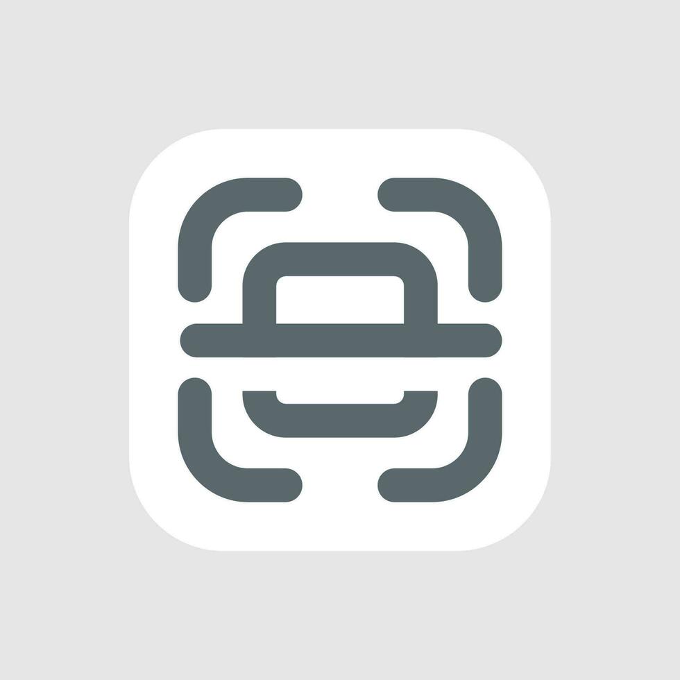 QR code payment button concept illustration line icon design editable vector eps10
