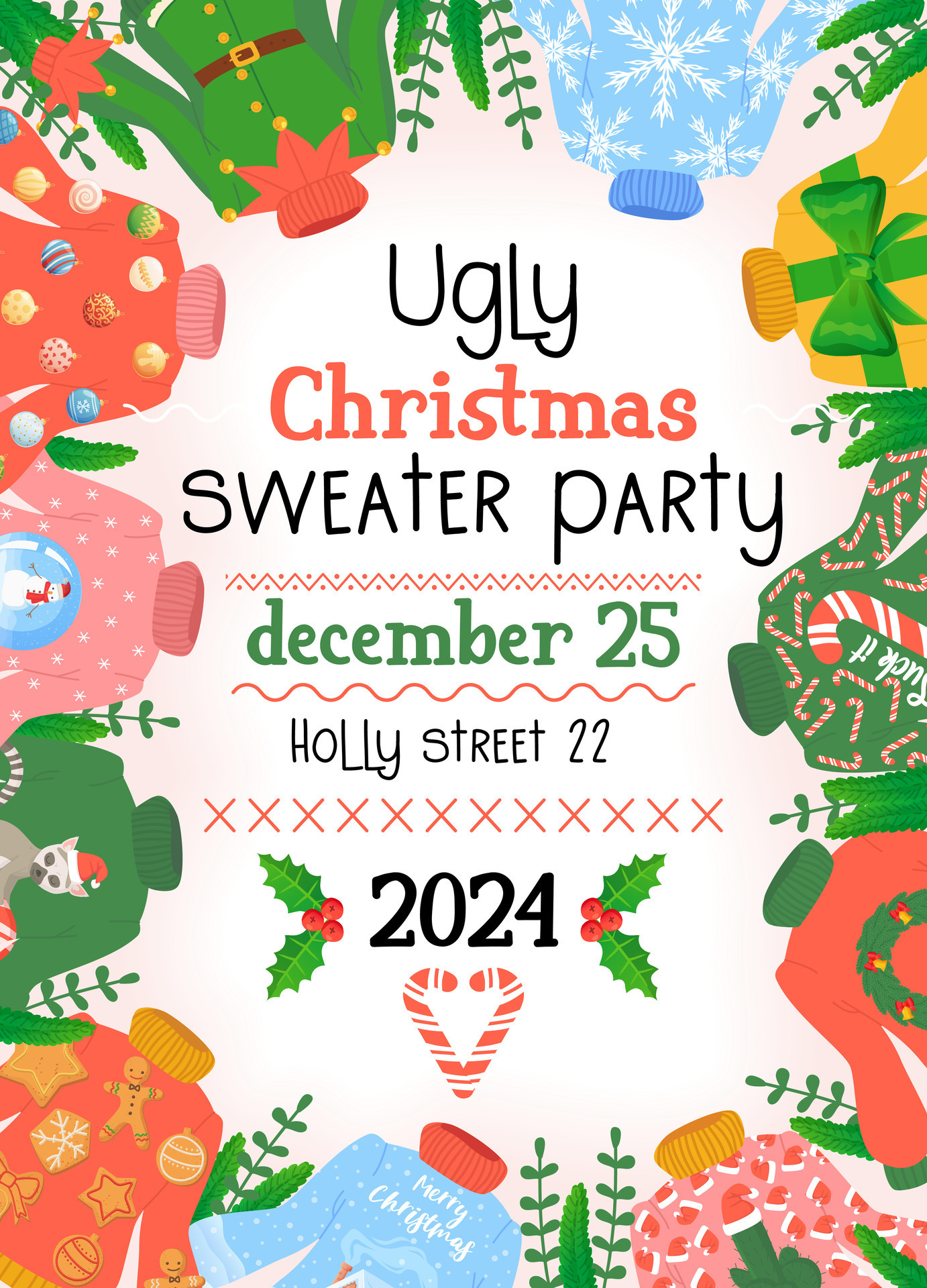 ugly sweater party invitation