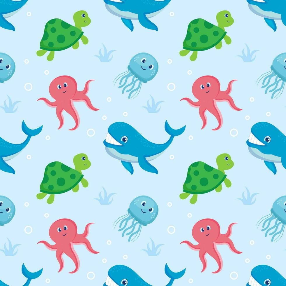 Smile Seamless Pattern Design Illustration with Smiling Character and Happiness Face in Template Hand Drawn Cartoon Flat Design vector