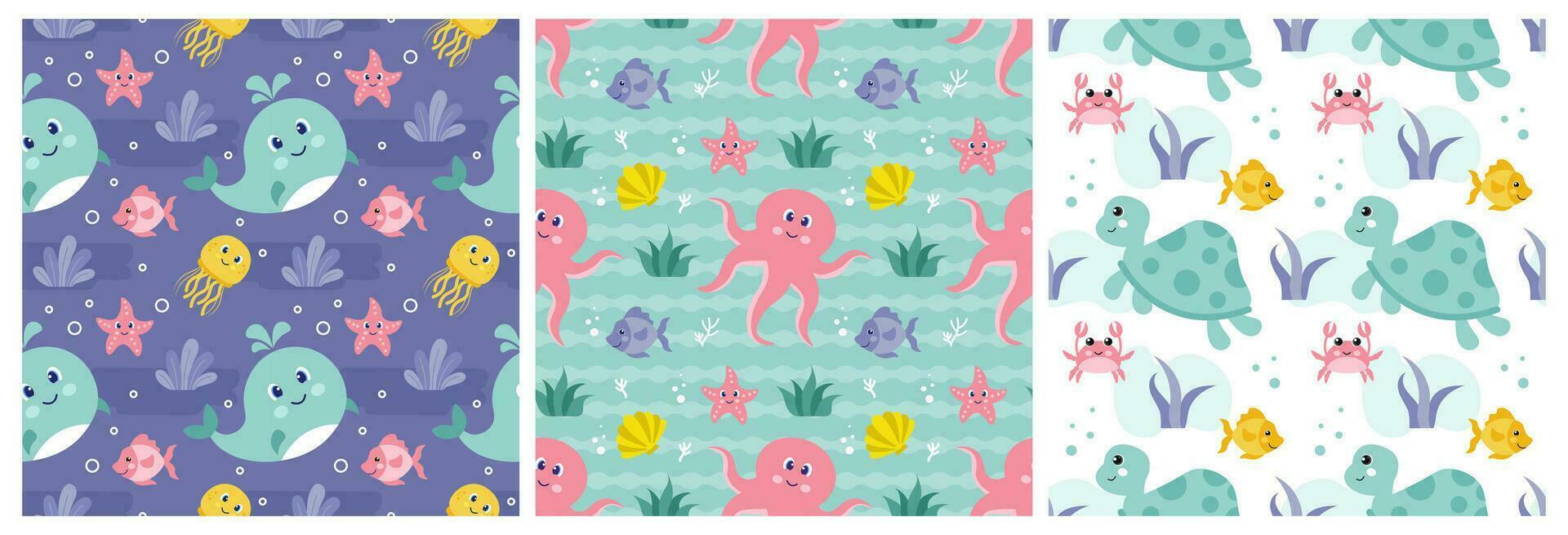 Smile Seamless Pattern Design Illustration with Smiling Character and Happiness Face in Template Hand Drawn Cartoon Flat Design vector