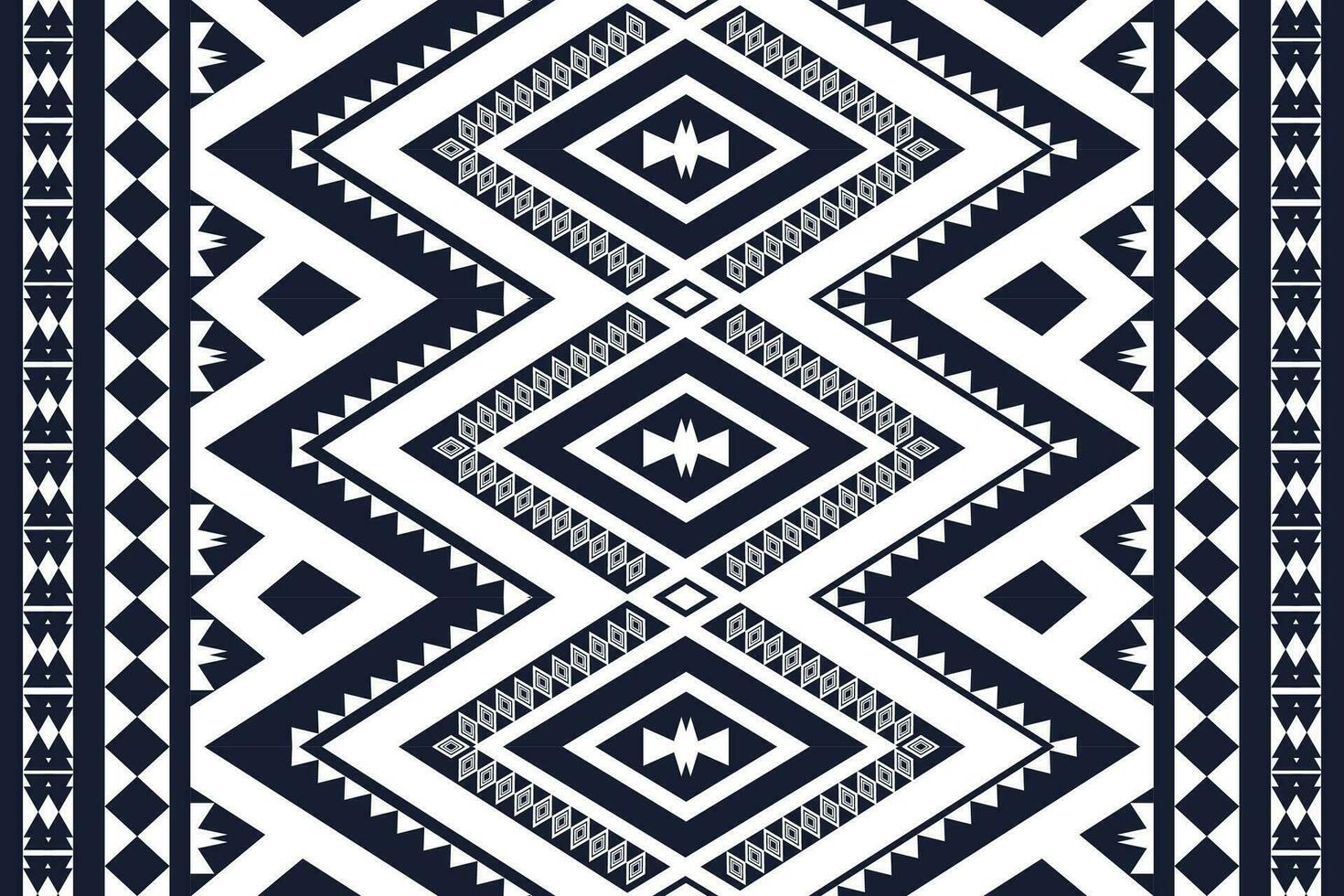 Geometric ethnic pattern traditional Design for background,carpet,wallpaper,clothing,wrapping,Batik,fabric,sarong,Vector illustration embroidery style. vector