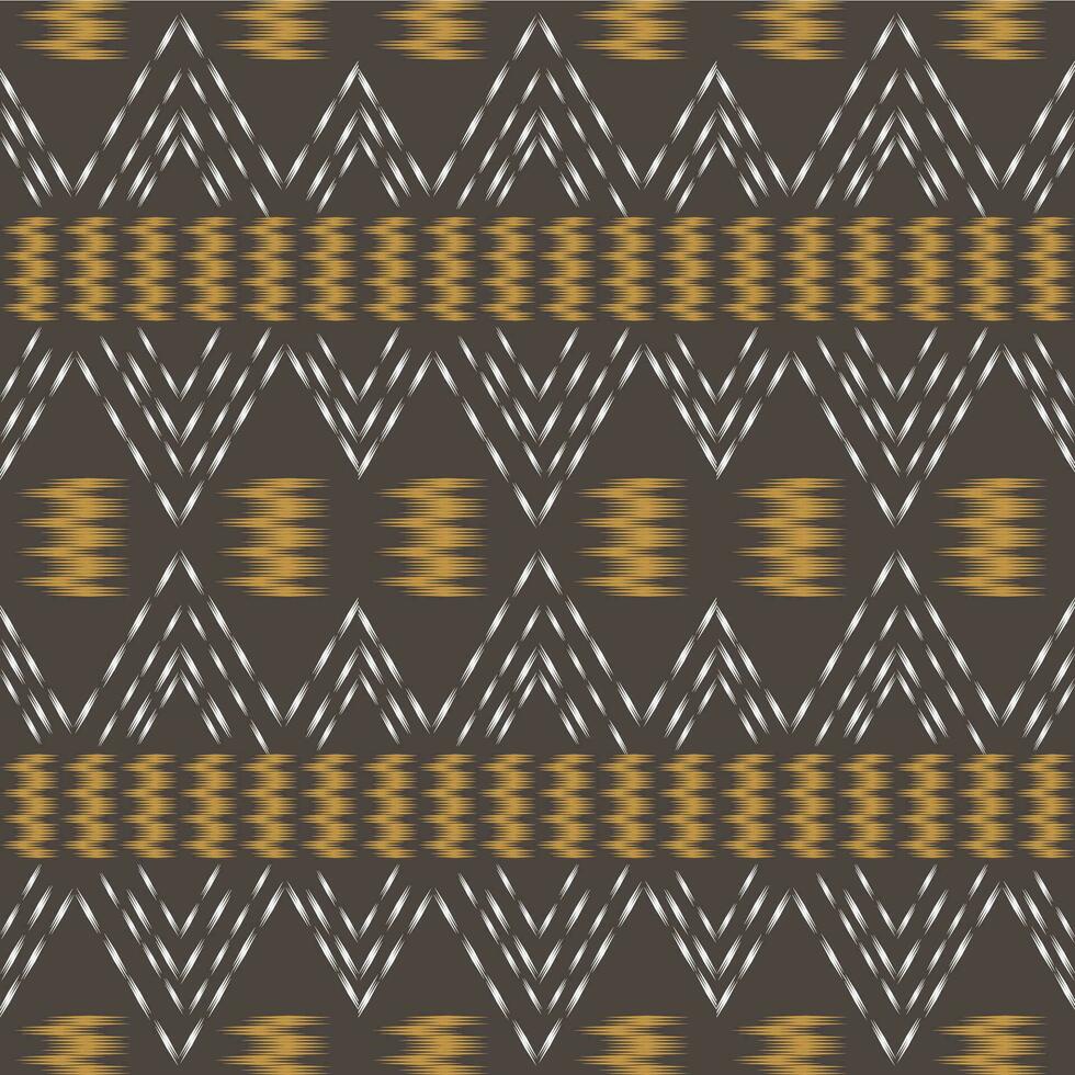 Ikat seamless pattern background Traditional pattern. Ikat Aztec tribal background. Design for the creation of this pattern using ikat pattern. Spread in Central Asia vector