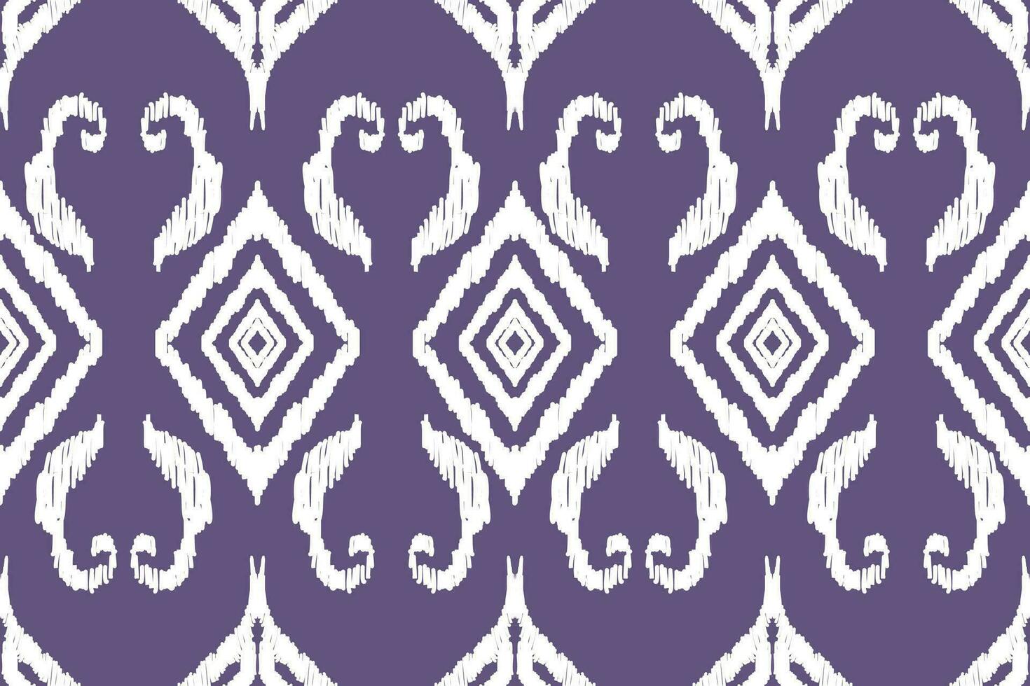 Handmade Ethnic Motif Beautiful Ikat Art. Abstract Purple Background Art. Aztec geometric art prints vector