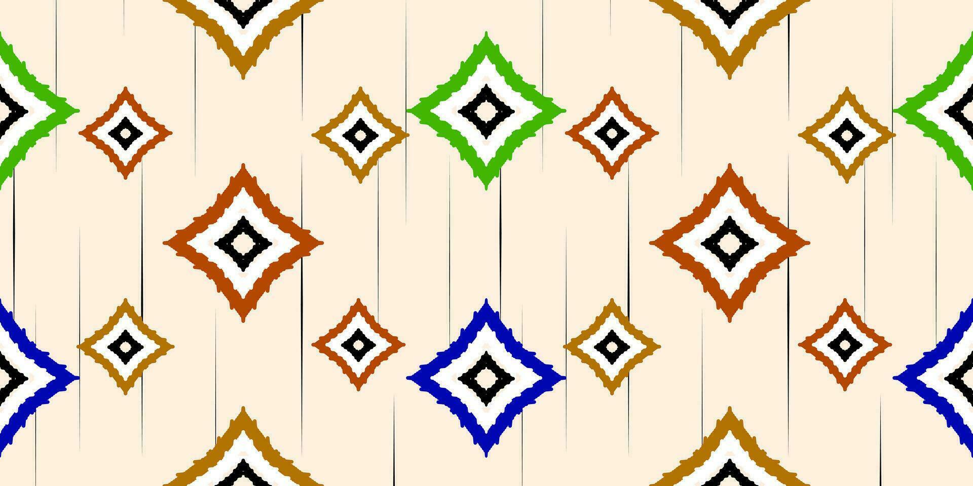 Seamless fabric pattern with traditional ornaments Design for backgrounds, carpets, wallpapers, clothes, wraps, batik, fabrics. vector