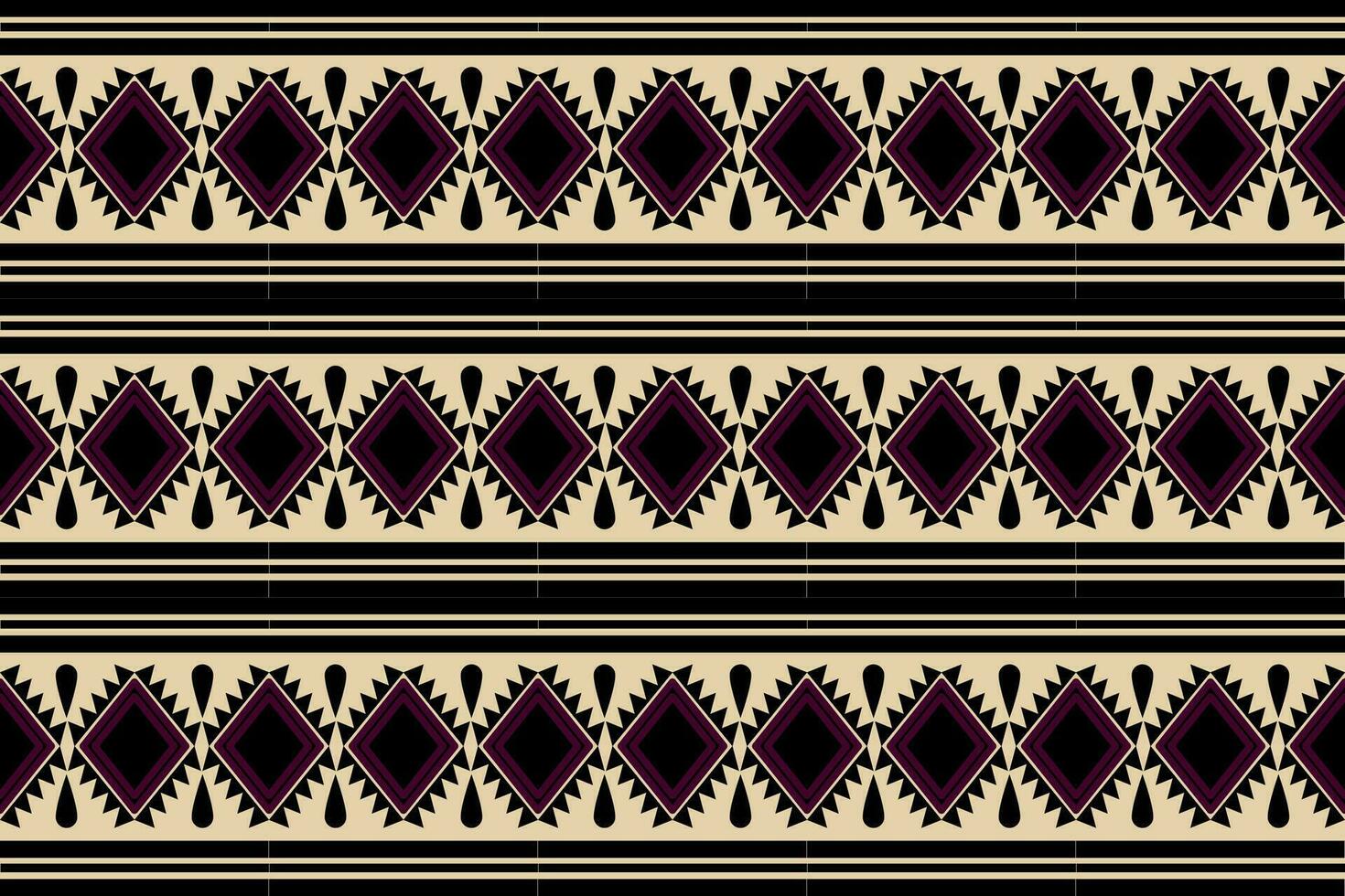 diseño tradicional de patrón étnico geométrico para fondo, alfombra, papel pintado, ropa, envoltura, batik, tela, sarong, estilo de bordado de ilustración vectorial. vector