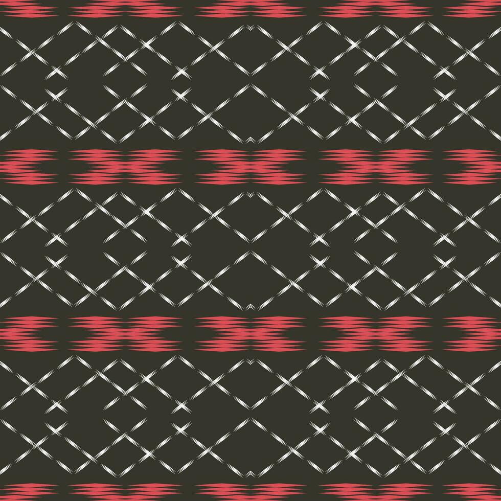 Ikat seamless pattern background Traditional pattern. Ikat Aztec tribal background. Design for the creation of this pattern using ikat pattern. Spread in Central Asia vector