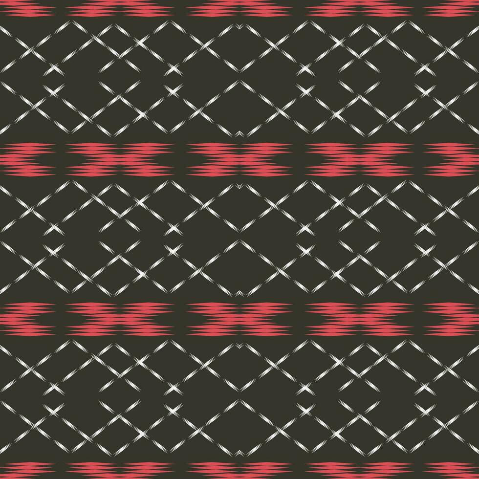 Ikat seamless pattern background Traditional pattern. Ikat Aztec tribal background. Design for the creation of this pattern using ikat pattern. Spread in Central Asia vector