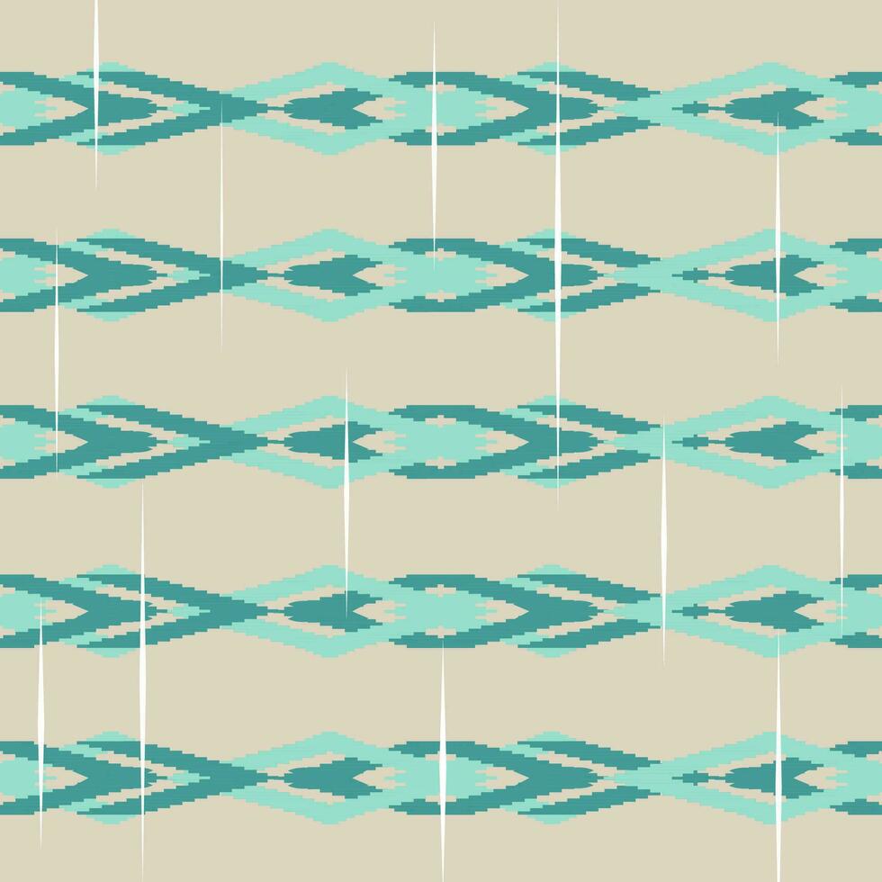 Ethnic ikat design Aztec tribal african art. Seamless pattern in tribal, folk embroidery, and Mexican style. Geometric ornament. Design for print fabric carpet, wallpaper, clothing, wrapping, fabric vector