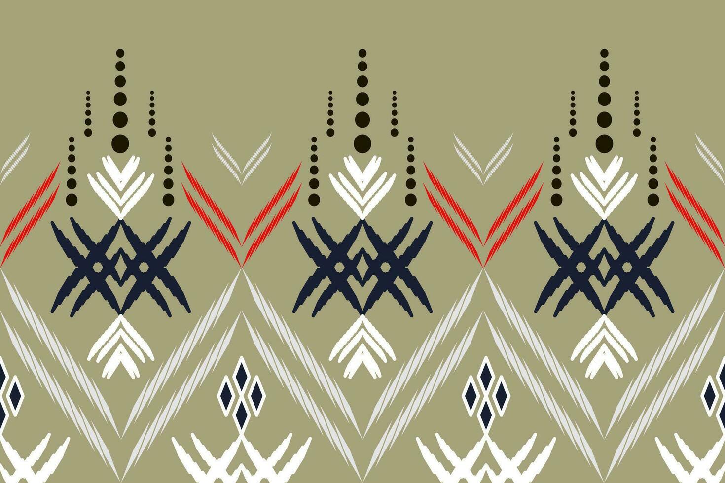 Ethnic abstract ikat art. Seamless pattern in tribal, folk embroidery, and Mexican style. Aztec geometric art ornament print.Design for carpet, wallpaper, clothing, wrapping, fabric, cover, textile vector