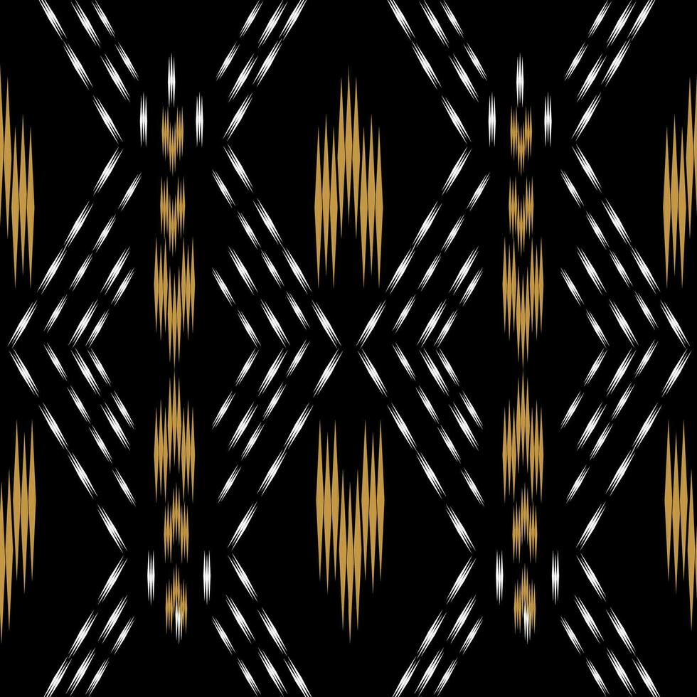 Ikat seamless pattern background Traditional pattern. Ikat Aztec tribal background. Design for the creation of this pattern using ikat pattern. Spread in Central Asia vector