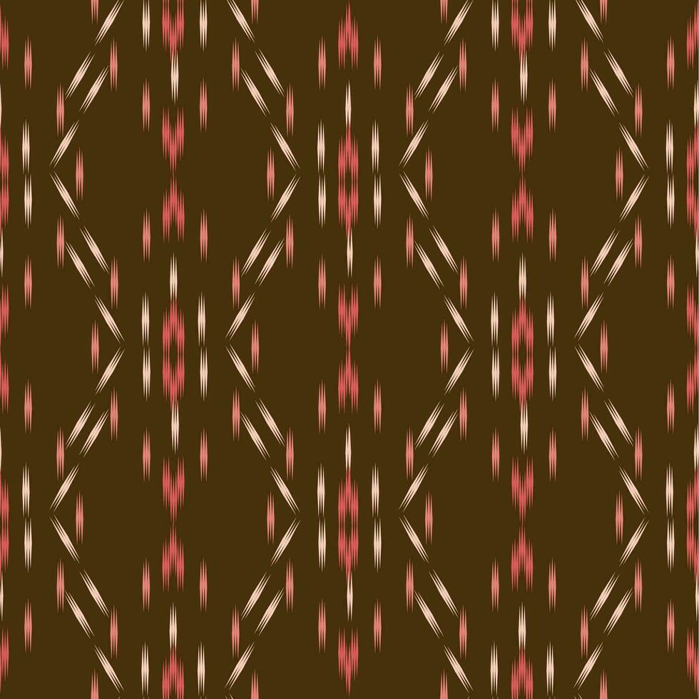 Ikat seamless pattern background Traditional pattern. Ikat Aztec tribal background. Design for the creation of this pattern using ikat pattern. Spread in Central Asia vector