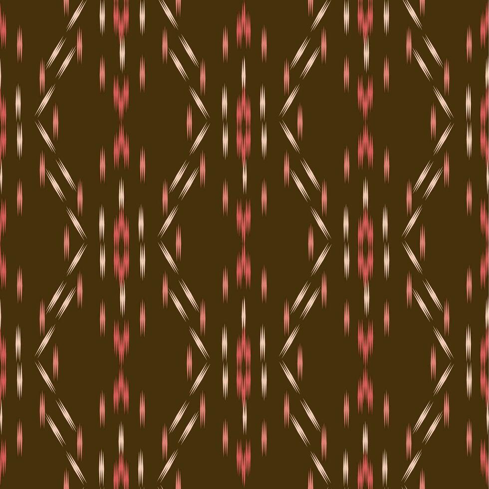 Ikat seamless pattern background Traditional pattern. Ikat Aztec tribal background. Design for the creation of this pattern using ikat pattern. Spread in Central Asia vector