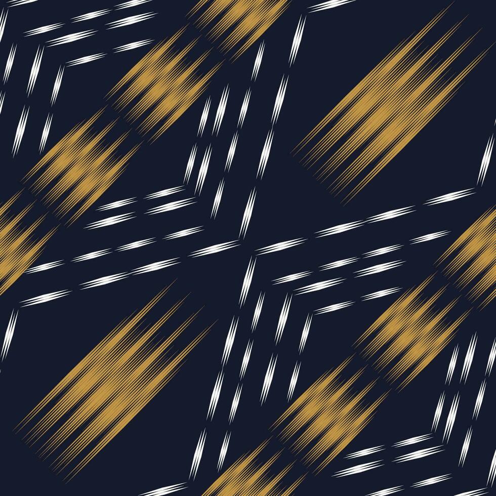 Ikat seamless pattern background Traditional pattern. Ikat Aztec tribal background. Design for the creation of this pattern using ikat pattern. Spread in Central Asia vector