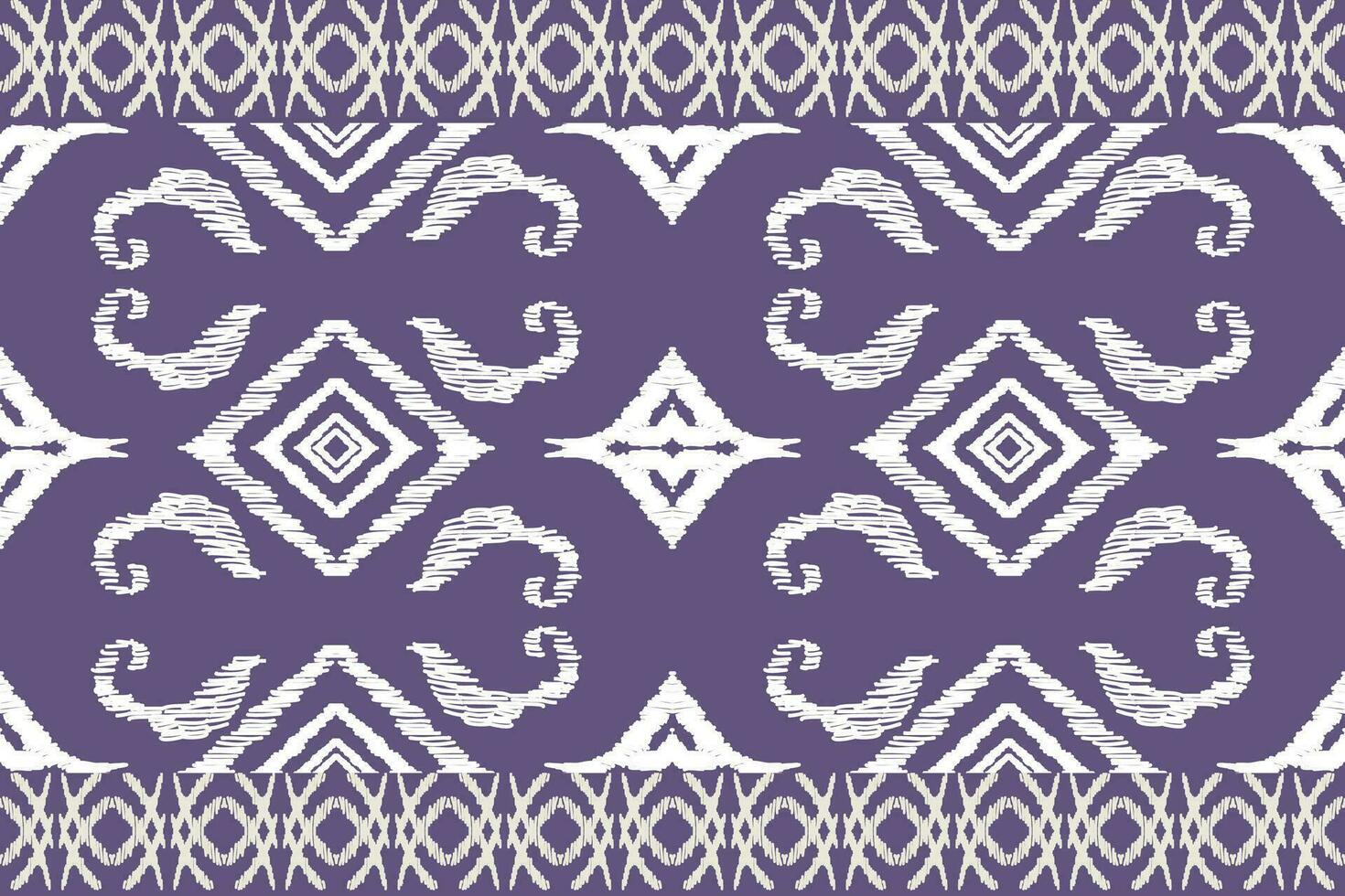 Handmade Ethnic Motif Beautiful Ikat Art. Abstract Purple Background Art. Aztec geometric art prints vector