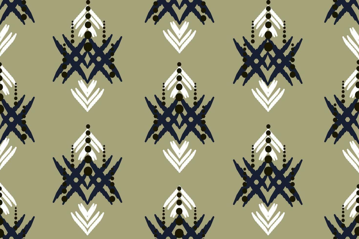 Ethnic abstract ikat art. Seamless pattern in tribal, folk embroidery, and Mexican style. Aztec geometric art ornament print.Design for carpet, wallpaper, clothing, wrapping, fabric, cover, textile vector